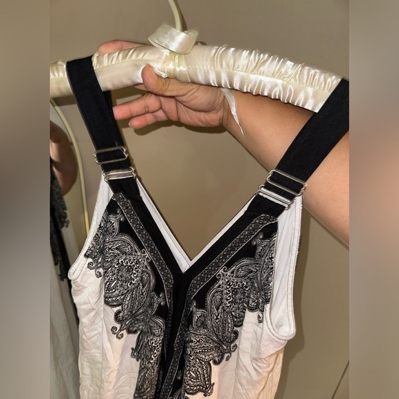 ROAMAN’S Black and White Paisley Maxi Dress - Picture 5 of 8